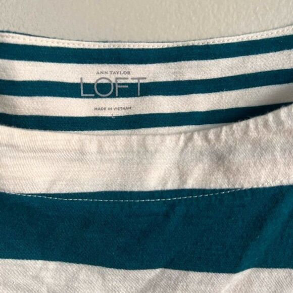 Loft large striped green top - Picture 4 of 4